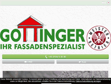 Tablet Screenshot of gottinger-fassaden.at